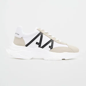 Cheap Aje ATHLETICA A.A Logo Sneaker 957 Rice White / White