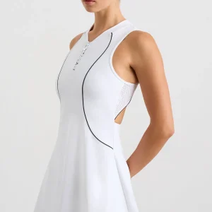 New Aje ATHLETICA Active Tennis Dress White/Black Logo