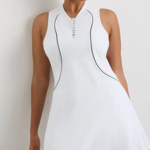New Aje ATHLETICA Active Tennis Dress White/Black Logo