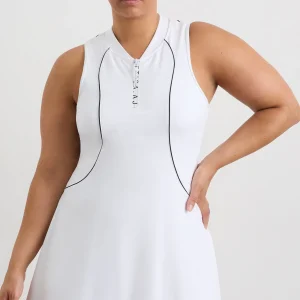 New Aje ATHLETICA Active Tennis Dress White/Black Logo