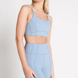 New Aje ATHLETICA Adjustable Logotape High Impact Sports Bra 318 Steel Blue
