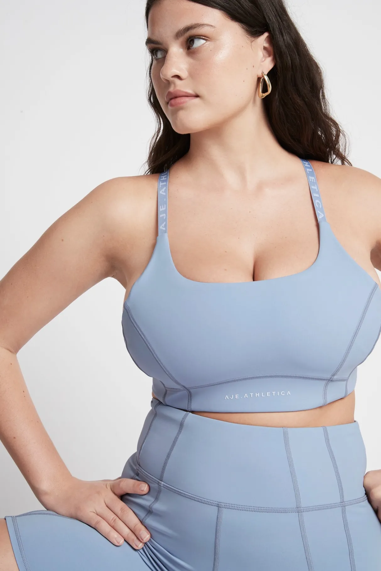 adjustable_logotape_high_impact_sports_bra__8.webp New Aje ATHLETICA Adjustable Logotape High Impact Sports Bra 318 Steel Blue