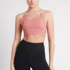 Online Aje ATHLETICA Adjustable Strap Logo Tape Sports Bra 321 Rose Pink/Rose Quartz