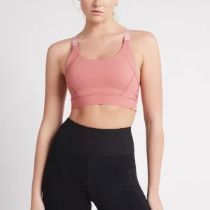 Online Aje ATHLETICA Adjustable Strap Logo Tape Sports Bra 321 Rose Pink/Rose Quartz