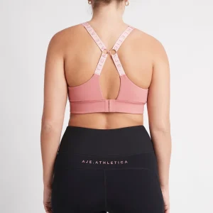 Online Aje ATHLETICA Adjustable Strap Logo Tape Sports Bra 321 Rose Pink/Rose Quartz