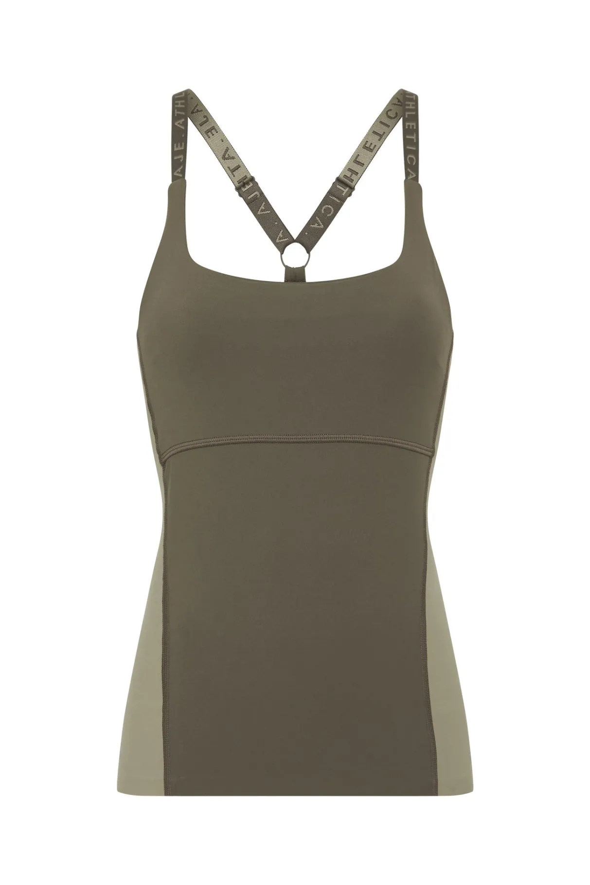 adjustable_strap_longline_racerback_tank__1.webp Best Sale Aje ATHLETICA Adjustable Strap Longline Racerback Tank 117 Forest Green/Sage