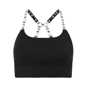 Fashion Aje ATHLETICA Adjustable Strap Sports Bra 308 Black/White