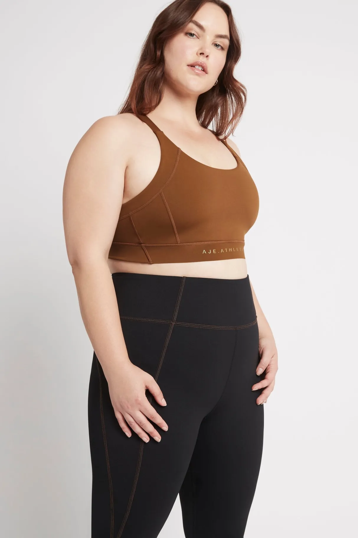adjustable_strap_sports_bra__10-1.webp Cheap Aje ATHLETICA Adjustable Strap Sports Bra 321 Coffee/Gold