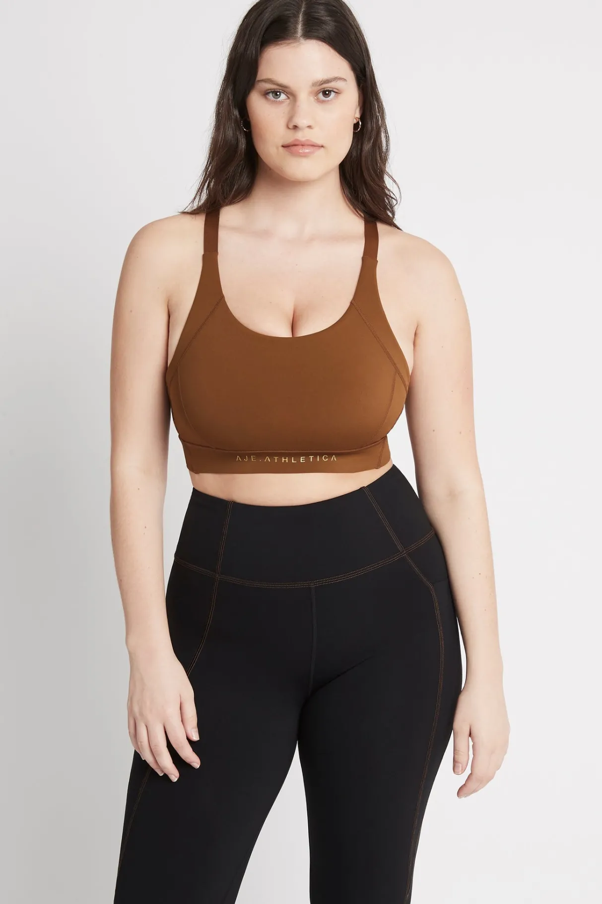 adjustable_strap_sports_bra__5-1.webp Cheap Aje ATHLETICA Adjustable Strap Sports Bra 321 Coffee/Gold