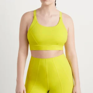 Fashion Aje ATHLETICA Adjustable Strap Sports Bra 321 Citrus Yellow