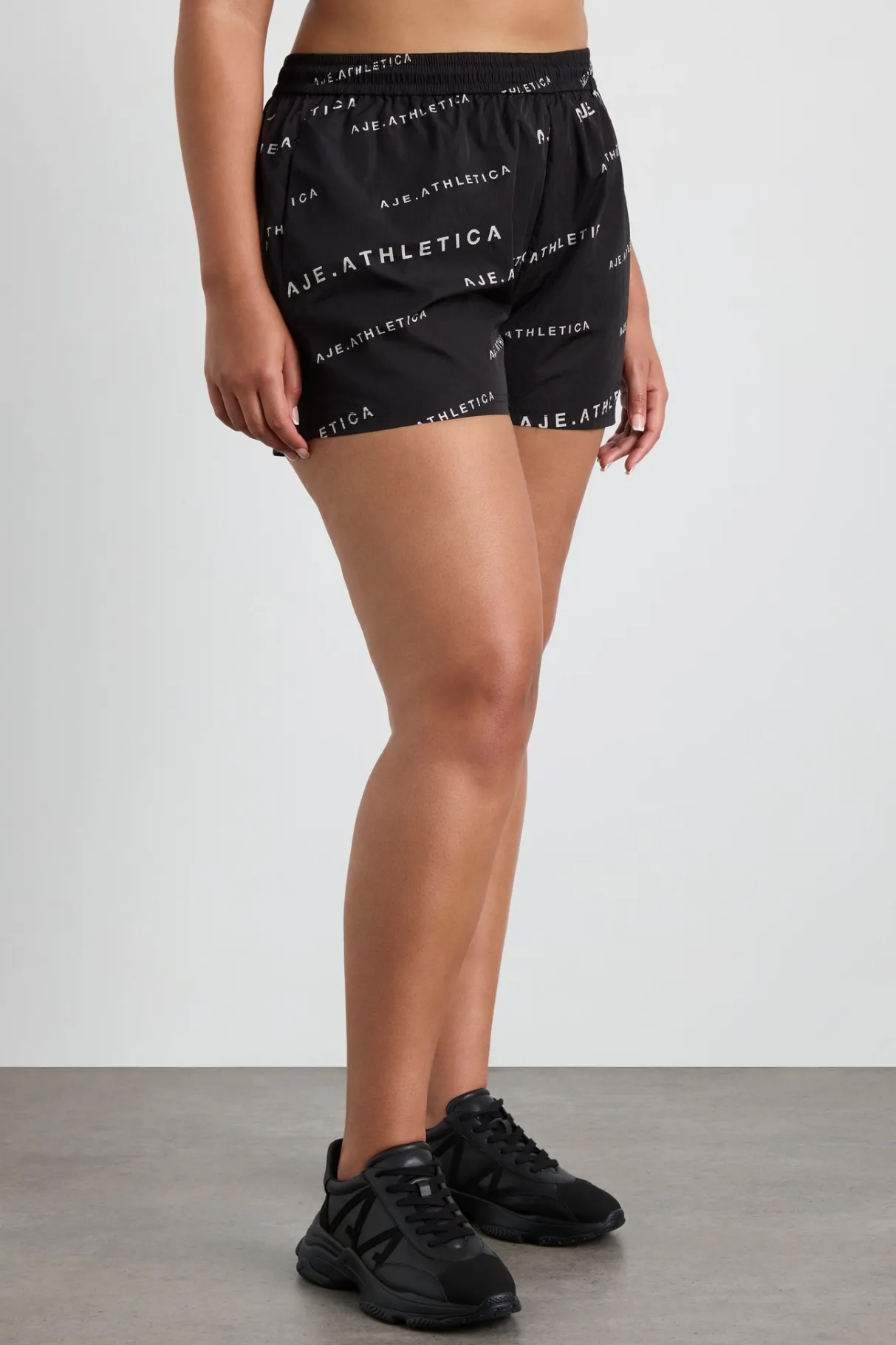 all_over_logo_spray_short__10-1.webp Clearance Aje ATHLETICA All Over Logo Spray Short 616 Black/White