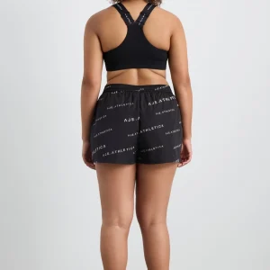 Clearance Aje ATHLETICA All Over Logo Spray Short 616 Black/White