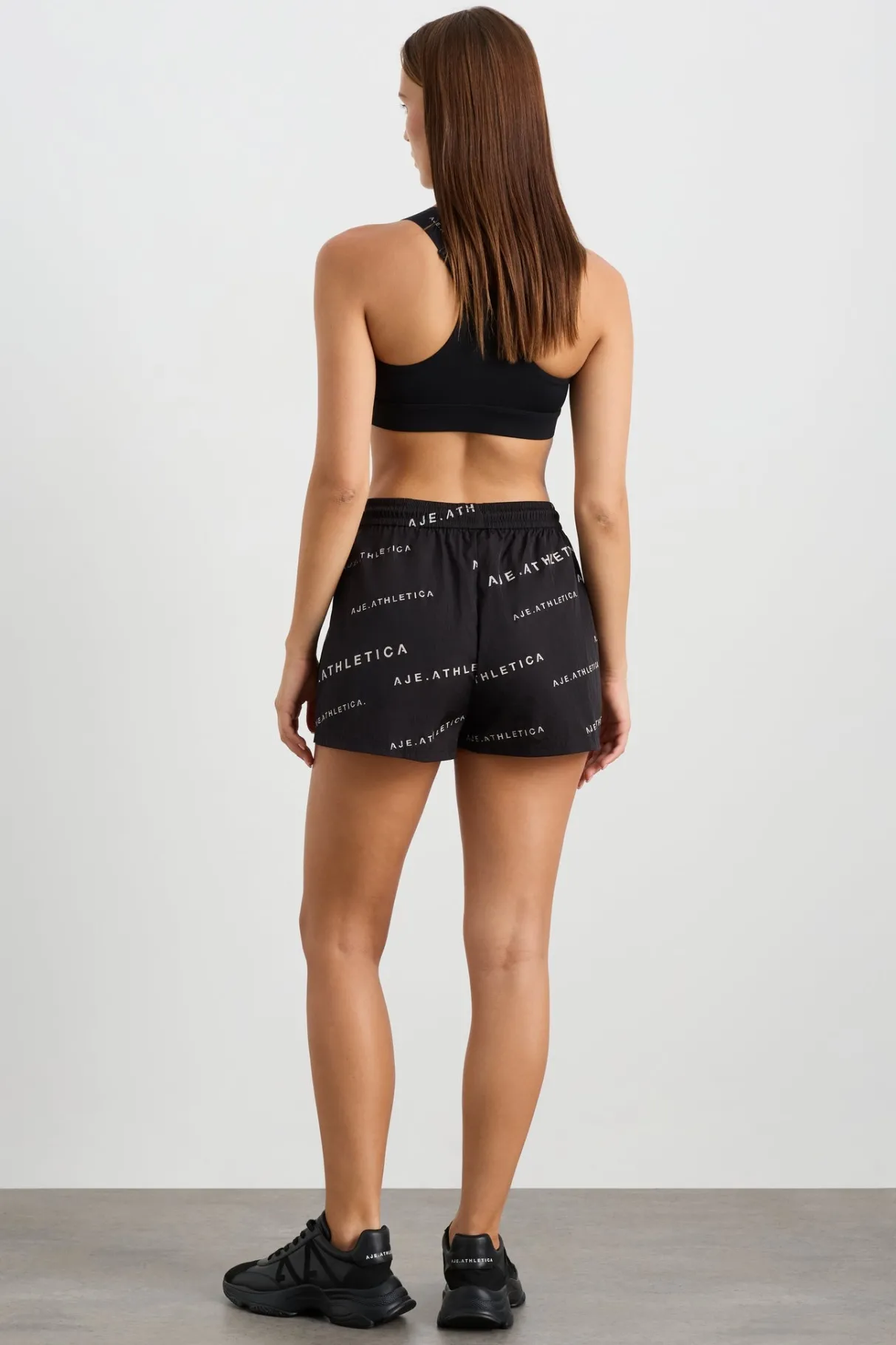 all_over_logo_spray_short__4-1.webp Clearance Aje ATHLETICA All Over Logo Spray Short 616 Black/White