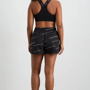 Clearance Aje ATHLETICA All Over Logo Spray Short 616 Black/White