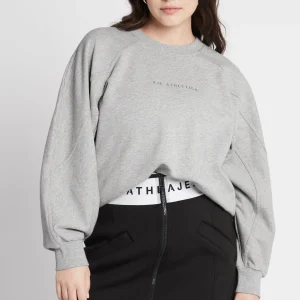 Flash Sale Aje ATHLETICA All Rounder Logo Crew Jumper 410 Grey Marle