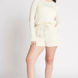 Hot Aje ATHLETICA All Rounder Sweat Shorts 616 Light Ivory
