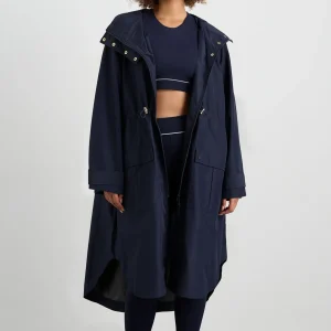 Fashion Aje ATHLETICA Anorak Spray Coat 766 Galaxy Blue