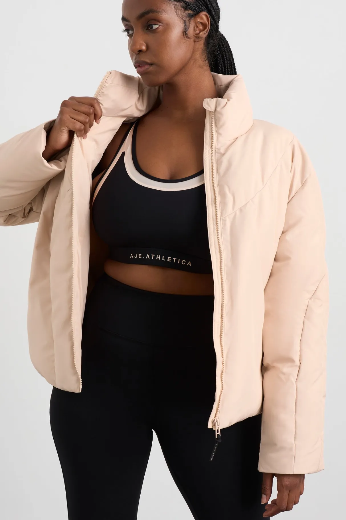 asymmetric_panel_puffer__11.webp Cheap Aje ATHLETICA Asymmetric Panel Puffer 756 Light Blush