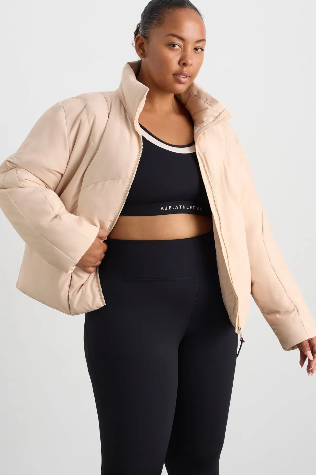 asymmetric_panel_puffer__13.webp Cheap Aje ATHLETICA Asymmetric Panel Puffer 756 Light Blush