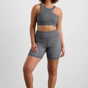 Store Aje ATHLETICA Asymmetric Racer Sports Bra 382 Herringbone Print