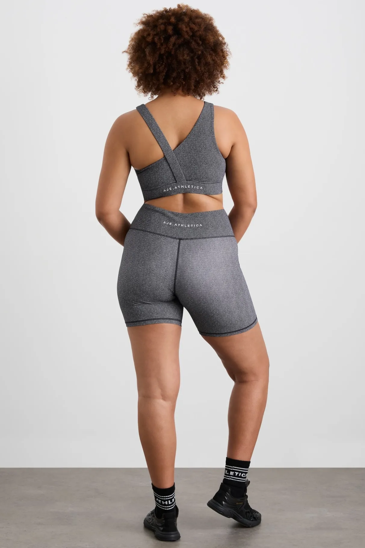 asymmetric_racer_sports_bra__13.webp Store Aje ATHLETICA Asymmetric Racer Sports Bra 382 Herringbone Print