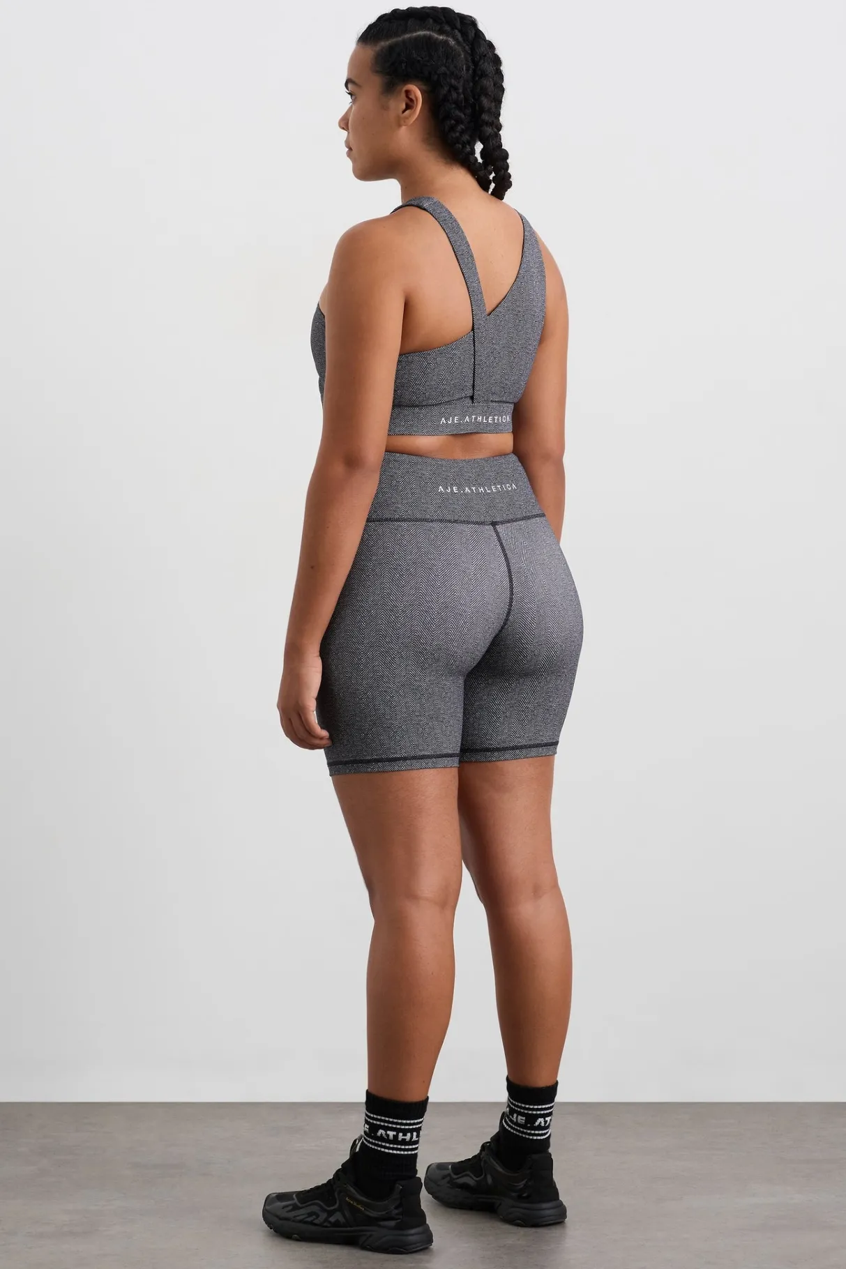 asymmetric_racer_sports_bra__9.webp Store Aje ATHLETICA Asymmetric Racer Sports Bra 382 Herringbone Print