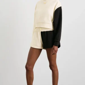 Cheap Aje ATHLETICA Batwing Crew Neck 426 Limestone Beige Black