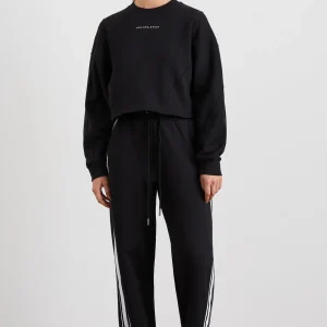 Outlet Aje ATHLETICA Batwing Crop Crew Jumper 413 Black