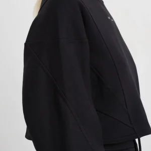 Outlet Aje ATHLETICA Batwing Crop Crew Jumper 413 Black