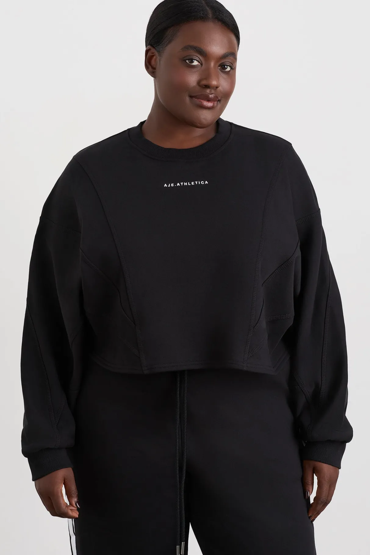 batwing_crop_crew_jumper__9.webp Outlet Aje ATHLETICA Batwing Crop Crew Jumper 413 Black