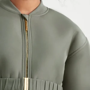 New Aje ATHLETICA Belted Jacket 722 Midnight Grey/Gold