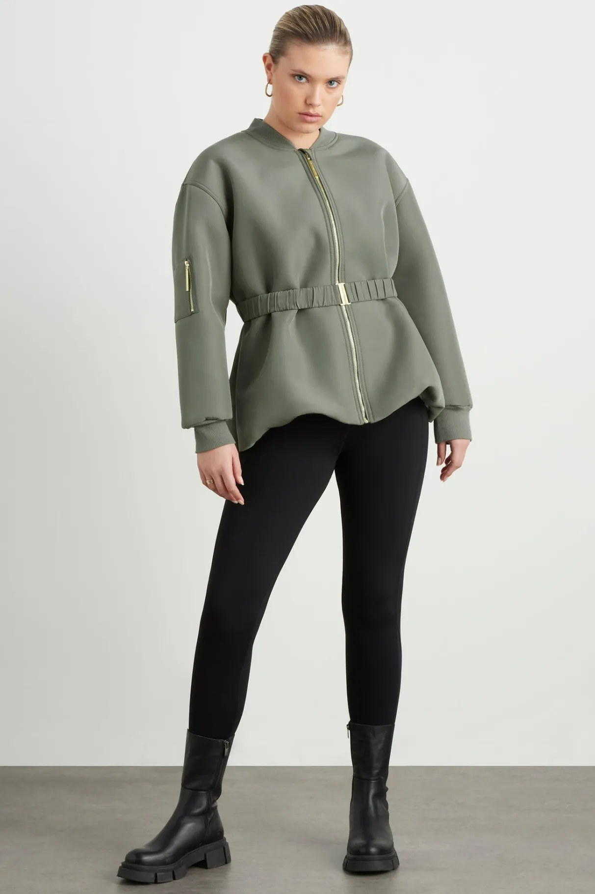 belted_jacket__7.webp New Aje ATHLETICA Belted Jacket 722 Midnight Grey/Gold