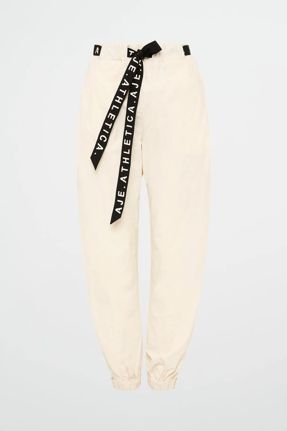 belted_windbreak_pant__1-2.webp Shop Aje ATHLETICA Belted Windbreak Pant 502 Limestone Beige Black