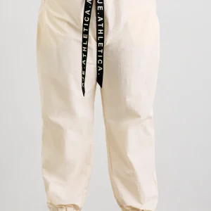 Shop Aje ATHLETICA Belted Windbreak Pant 502 Limestone Beige Black