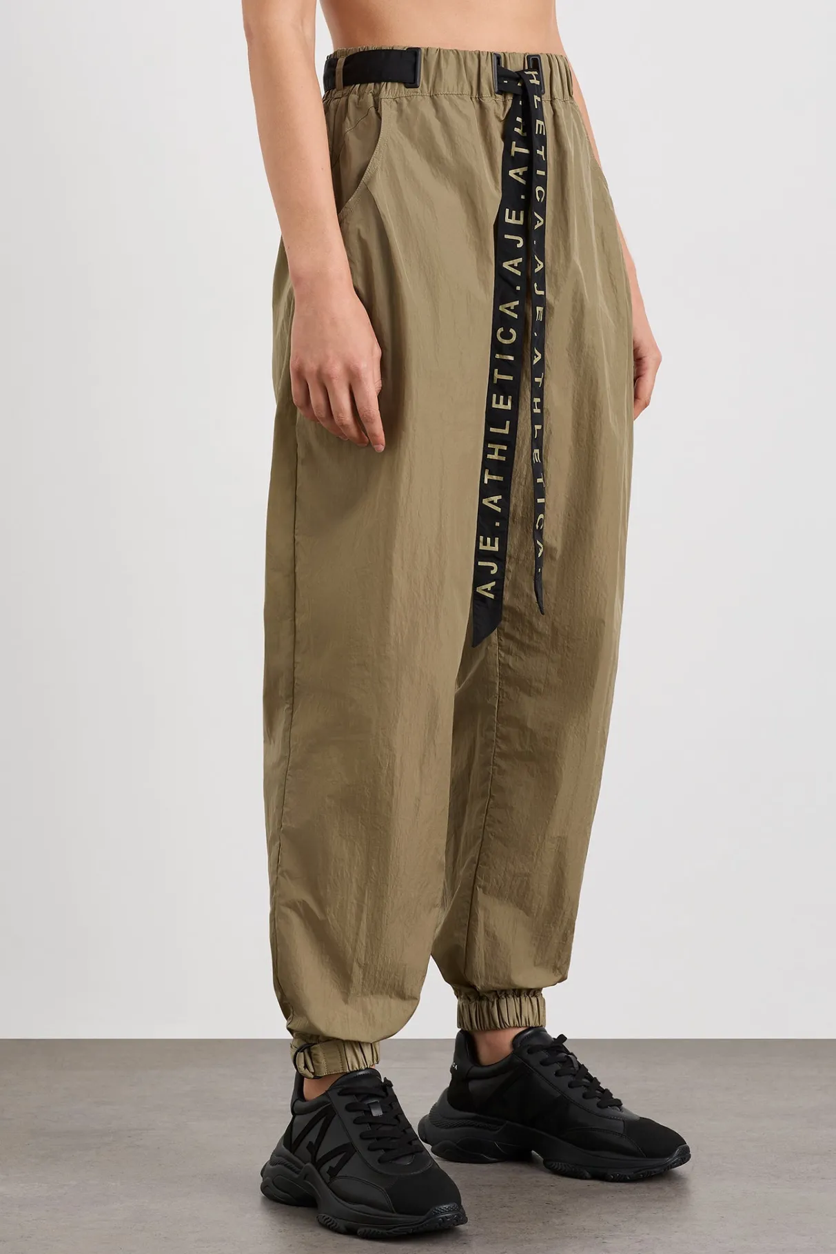 belted_windbreak_pant__2.webp Cheap Aje ATHLETICA Belted Windbreak Pant 502 Soft Khaki Black