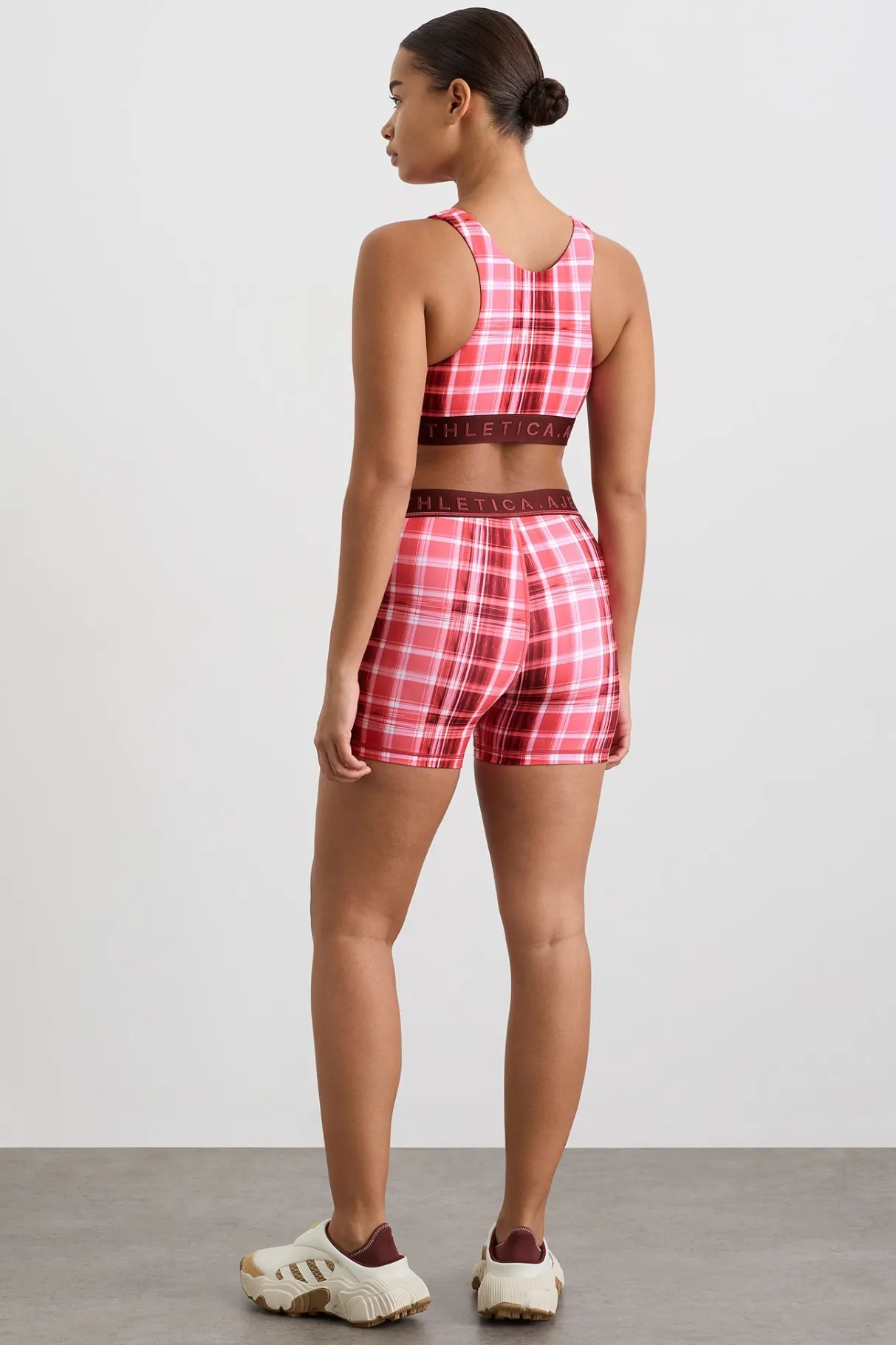 bike_short__10-1.webp Shop Aje ATHLETICA Bike Short 017 Blurred Pink Check