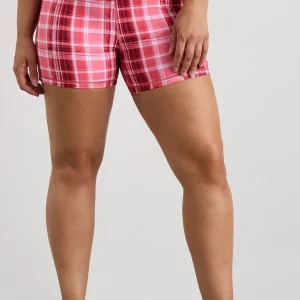 Shop Aje ATHLETICA Bike Short 017 Blurred Pink Check