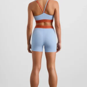 Cheap Aje ATHLETICA Bike Short 017 Steel Blue Copper Orange