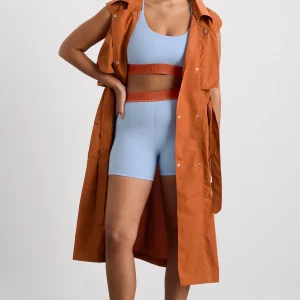 Cheap Aje ATHLETICA Bike Short 017 Steel Blue Copper Orange