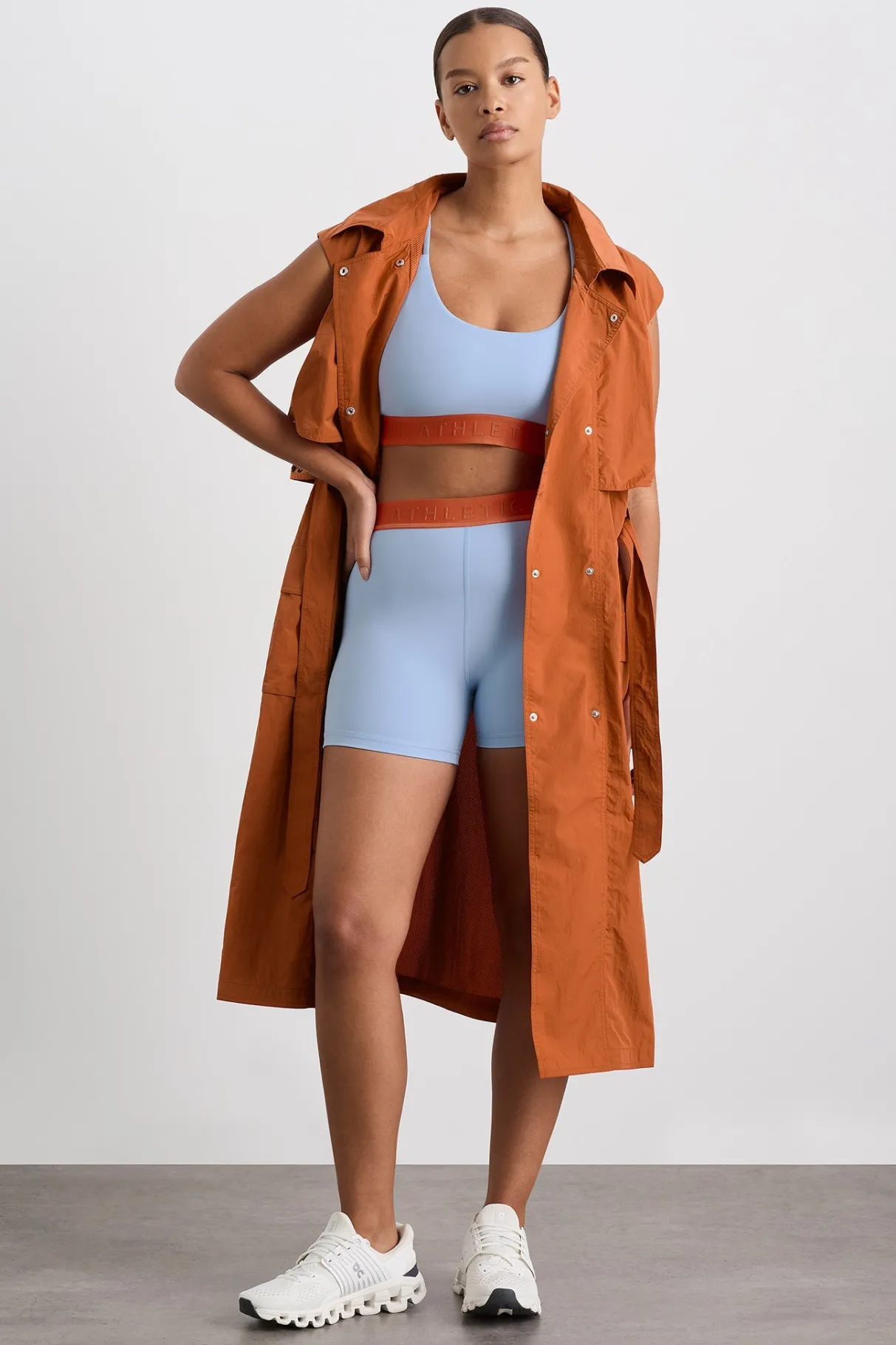bike_short__5.webp Cheap Aje ATHLETICA Bike Short 017 Steel Blue Copper Orange