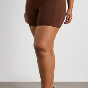 Best Sale Aje ATHLETICA Bike Shorts 626 Dark Chocolate Brown