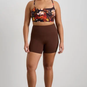 Best Sale Aje ATHLETICA Bike Shorts 626 Dark Chocolate Brown