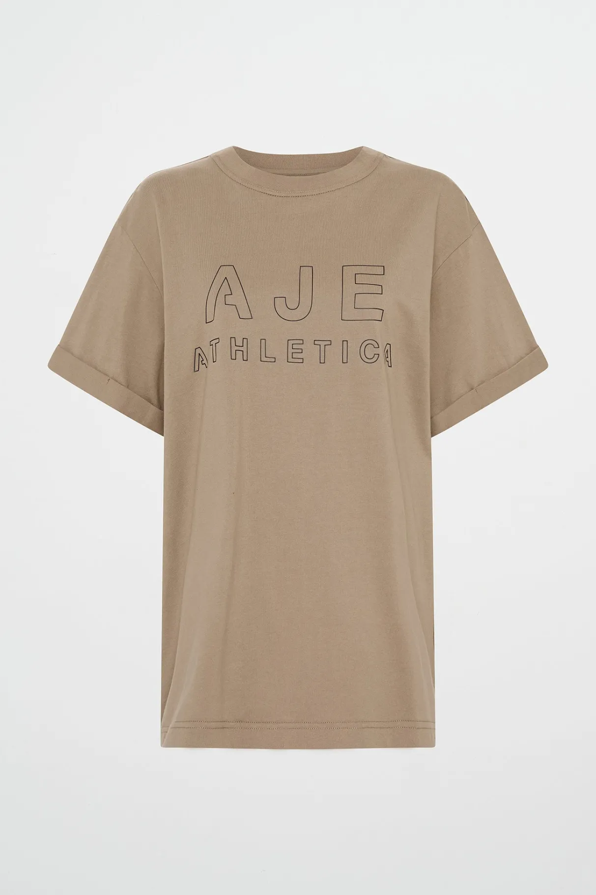 block_logo_boyfriend_tee__1.webp Clearance Aje ATHLETICA Block Logo Boyfriend Tee 102 Soft Khaki/Black