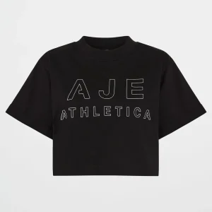 Store Aje ATHLETICA Block Logo Cropped Tee 105 Black/White