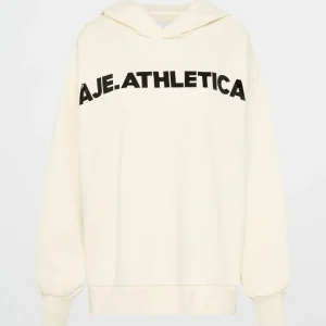 Discount Aje ATHLETICA Bold Logo Hoodie 013 Ecru