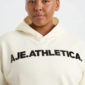 Discount Aje ATHLETICA Bold Logo Hoodie 013 Ecru
