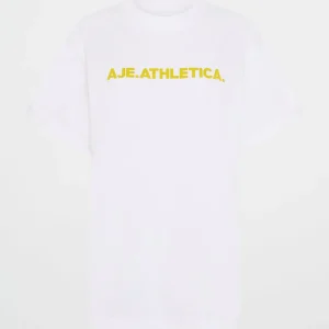 Best Sale Aje ATHLETICA Bold Logo Tee 105 White/Solarblaze