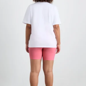 New Aje ATHLETICA Bold Logo Tee 105 White / Deep Blush