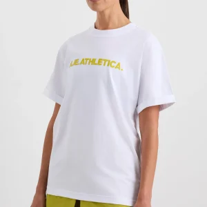 Best Sale Aje ATHLETICA Bold Logo Tee 105 White/Solarblaze