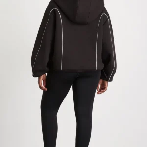 Best Sale Aje ATHLETICA Bonded Scuba Jacket 725 Black/White